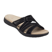 Cargar imagen en el visor de la galería, Sandalias con plantilla ortopédica -Negro - Ozerty