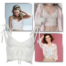 Cargar imagen en el visor de la galería, Top de encaje suave y elegante
- Ozerty