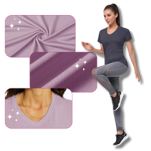 Cargar imagen en el visor de la galería, Camiseta de refrigeración instantánea para mujer con cuello de pico

 - Ozerty
