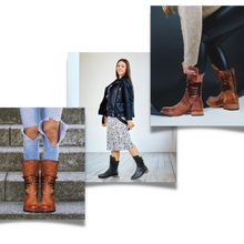 Cargar imagen en el visor de la galería, Botines vintage de cuero PU

 - Ozerty
