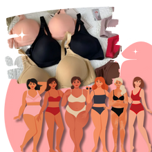 Cargar imagen en el visor de la galería, Sujetador push up sin aros para tallas grandes

 - Ozerty
